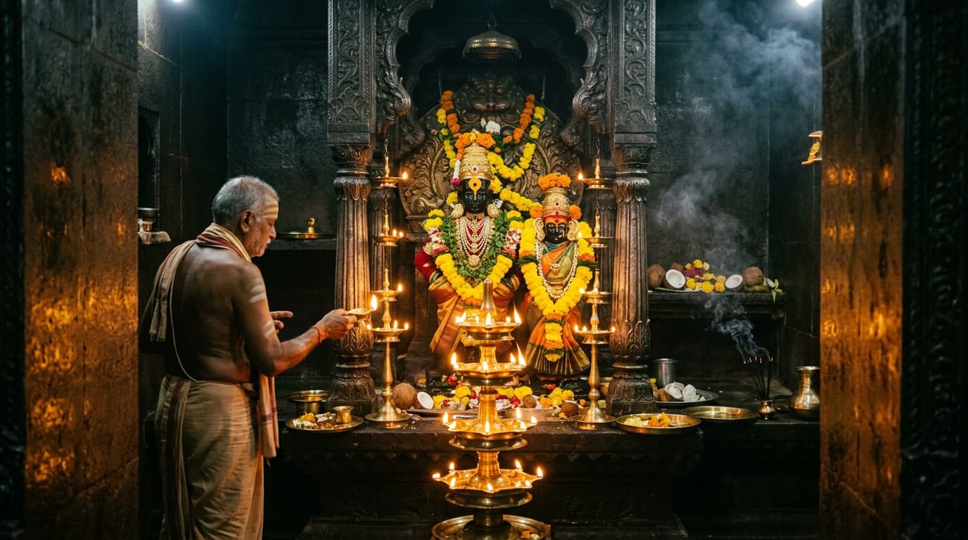 श्री राधा-माधव व महादेव गर्भगृह दर्शन